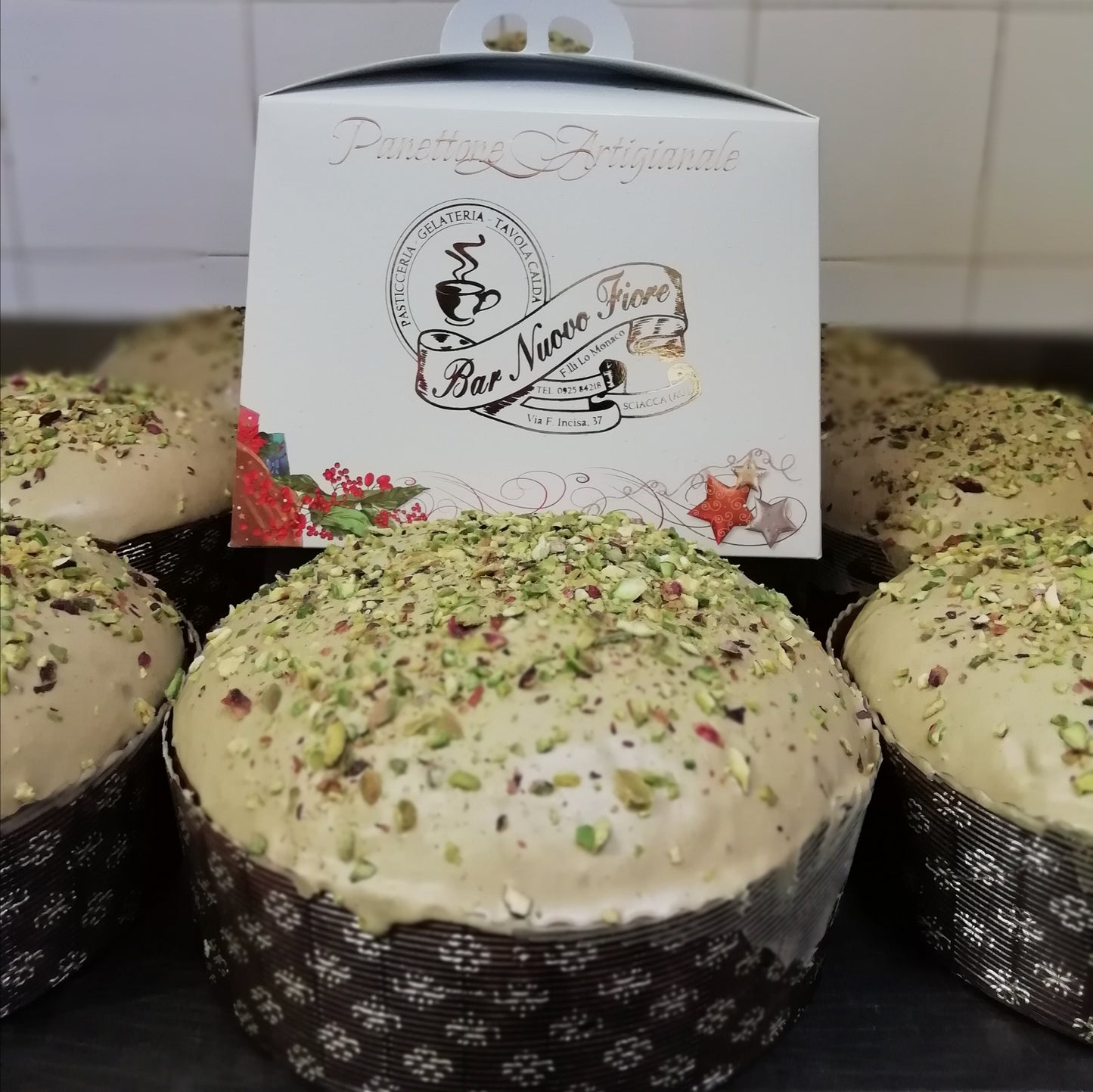 PANETTONE ARTIGIANALE AL PISTACCHIO